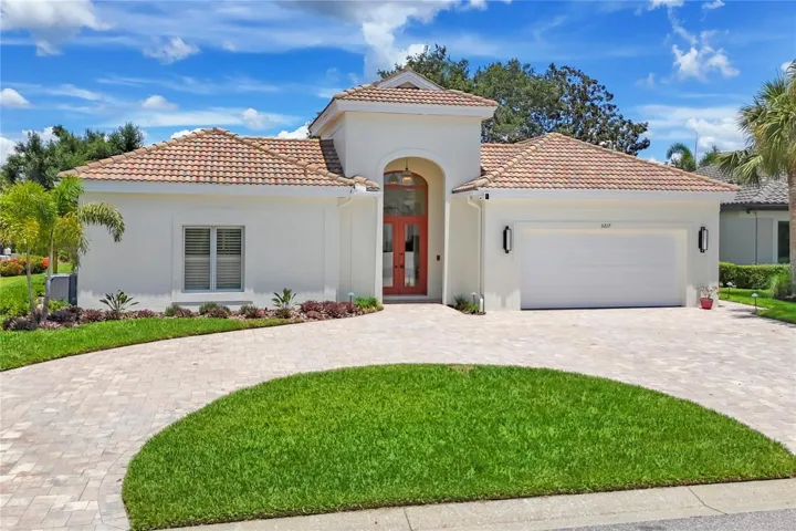 Front of house-circle drive