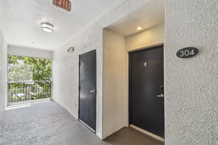 Front entrance to the corner unit on the 3rd floor.