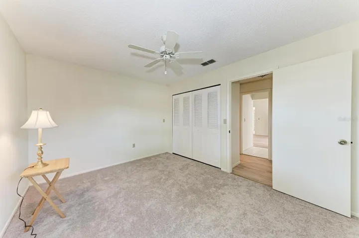 Guest bedroom with closet