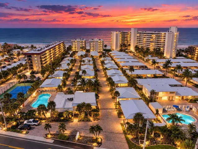 Virtual twilight – the community at sunset over the Gulf