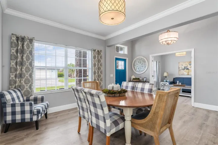 Formal dining room at front of the house is perfect for entertaining.