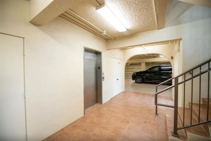Semi private elevator only used by one other owner.