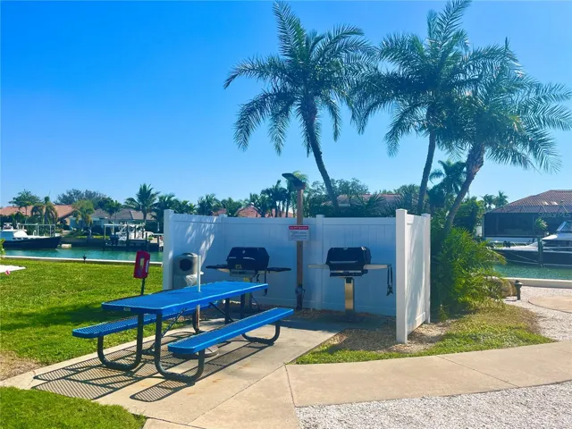 Grills out back