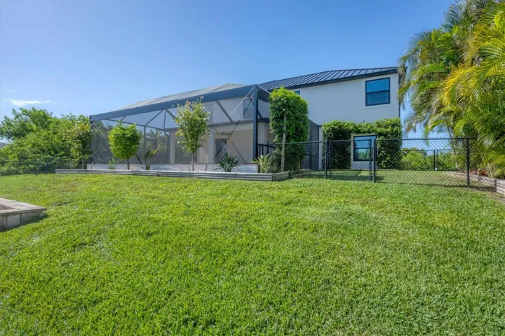 exterior rear yard