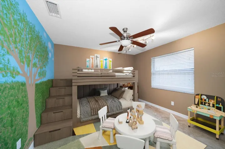 Virtually Staged 2nd Bedroom