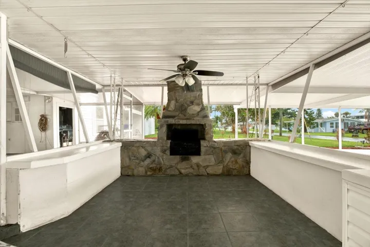 BBQ Grill on Screened Patio
