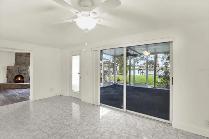 Sliders to Screened Porch