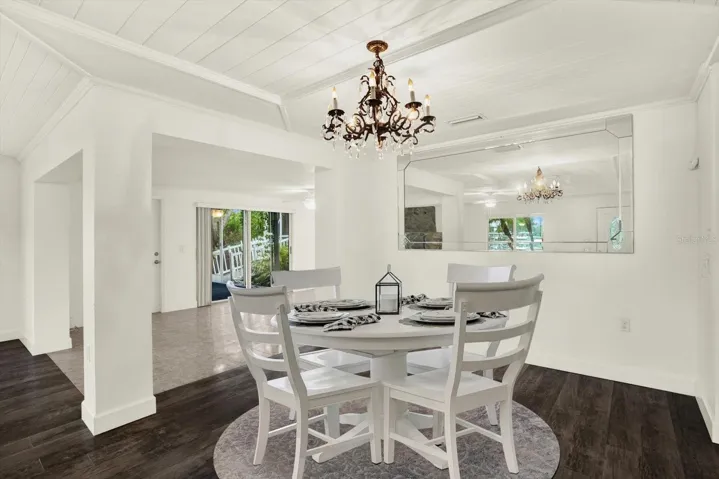 Staged Dining Area