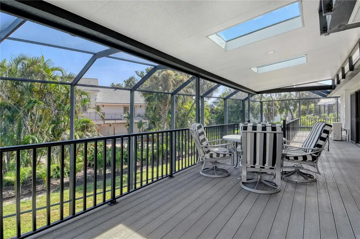 Another view of the additional living space on the back deck area.
