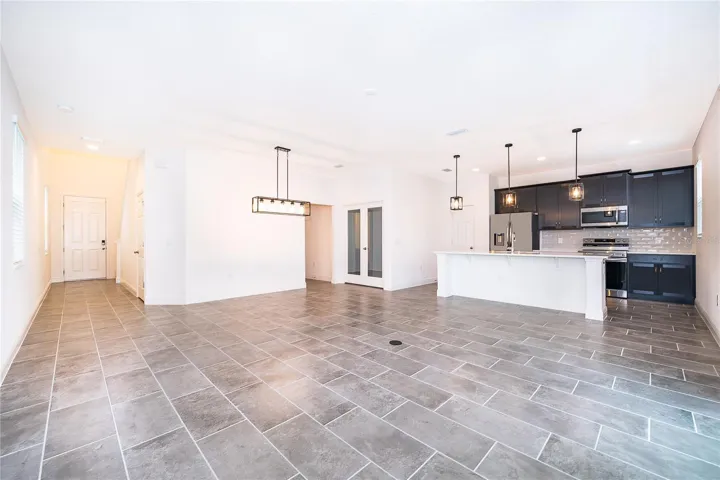 Kitchen, Living, Dining - Open Concept