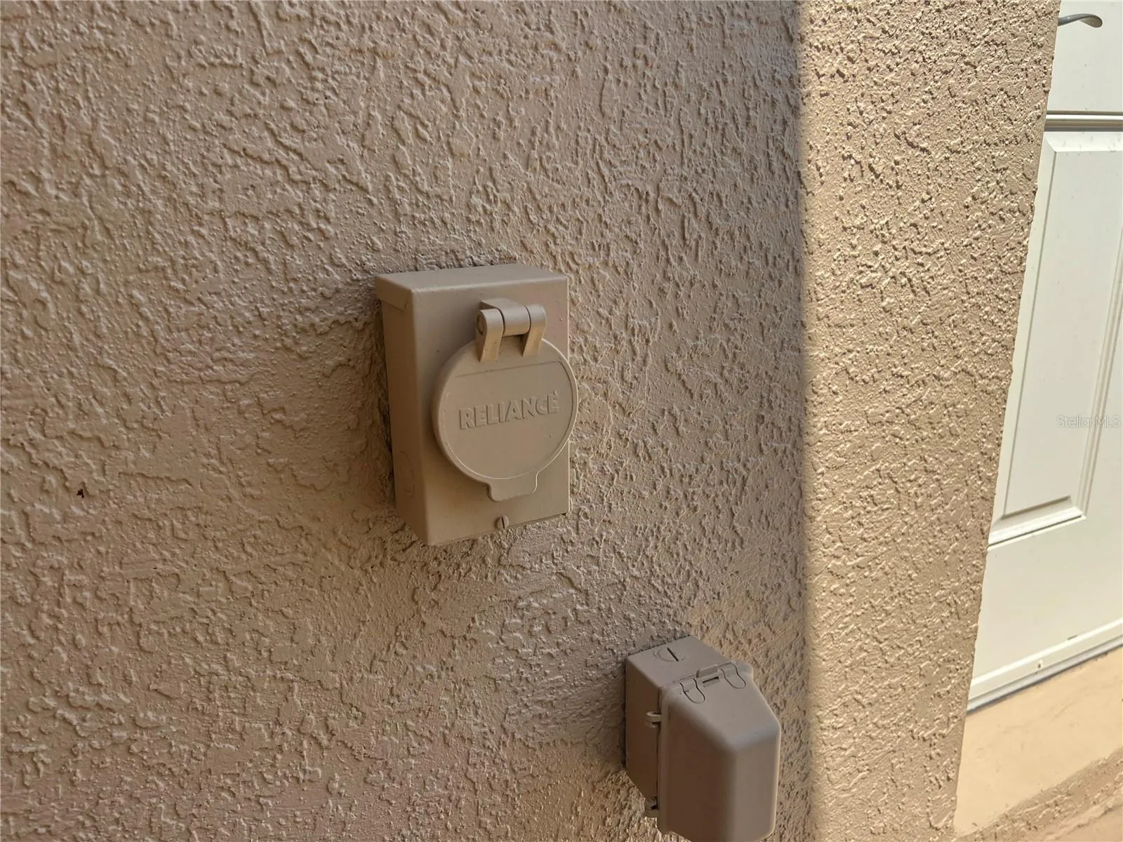 Generator Connection on upstairs balcony.