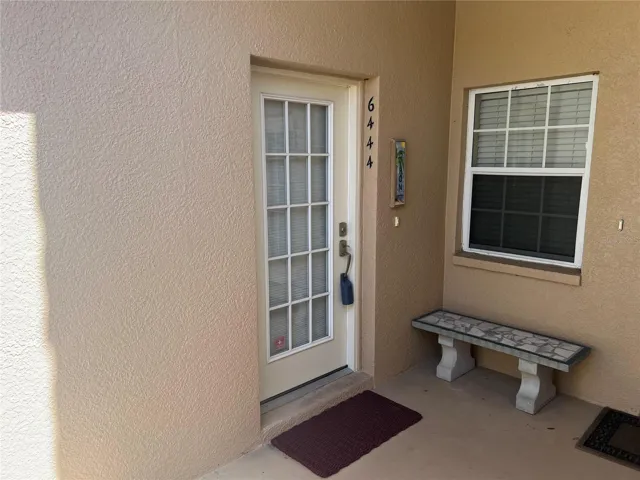 Covered private entrance.