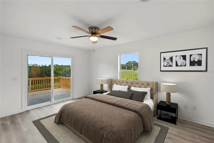 Primary Bedroom - Staged