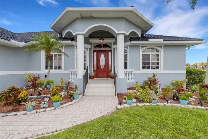 Welcoming front door.