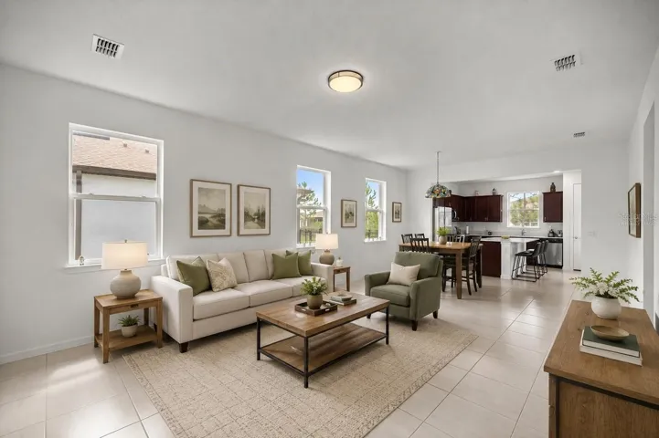 Virtually Staged. Open Floor Plan