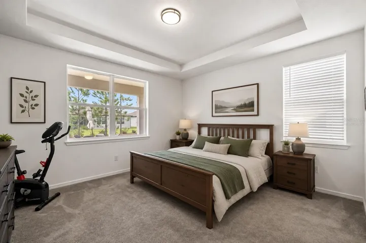 Virtually Staged Primary Bedroom