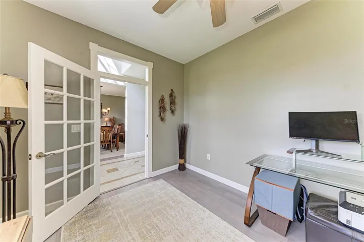 French Door Enclosed Office Space
