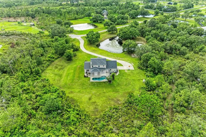 Rear Aerial of Home