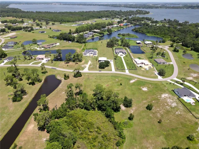 View from the back of the lot over the community and Lake Dora in the horizon