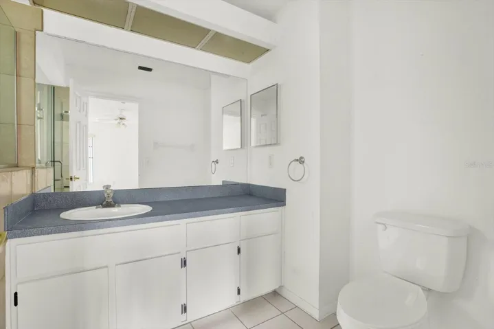 The primary bath vanity.