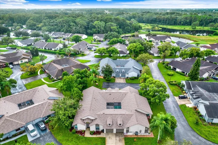 An aerial view of the surrounding Ruxton Village community.