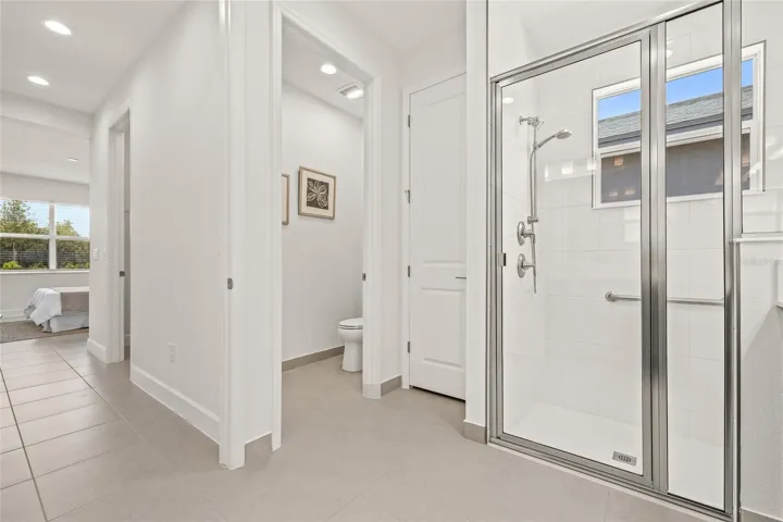 Primary bathroom - linen closet