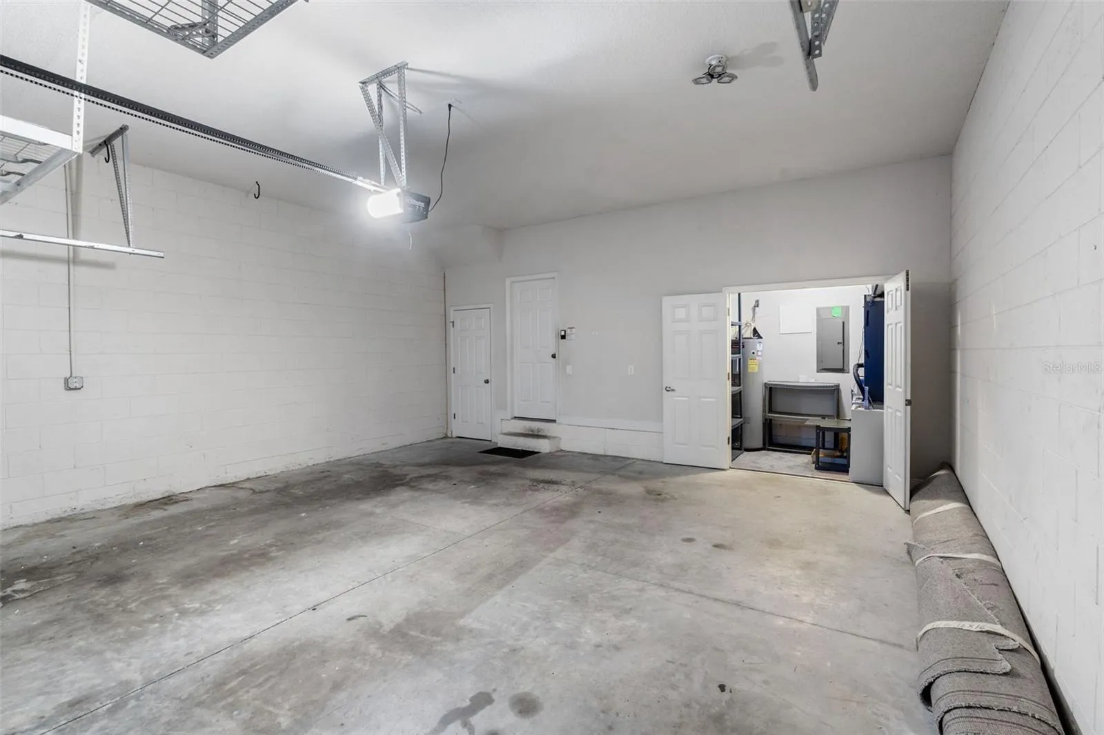 2 storage closets in garage
