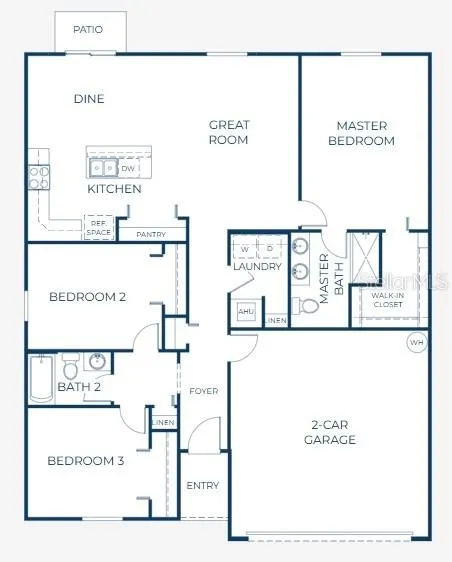 Floor Plan - Model home - actual features may vary.