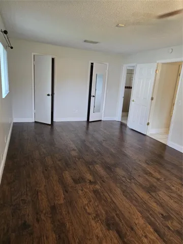 Primary bedroom with dual closet