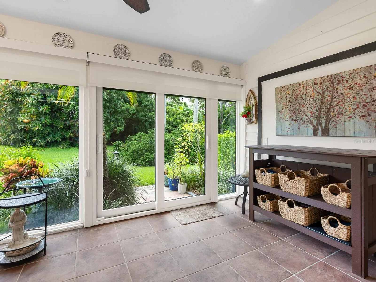 Private, tranquil views out back
