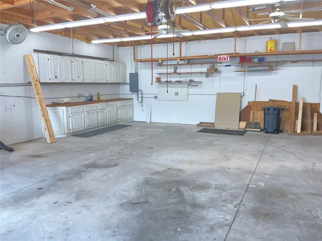 Garage w lots of storage