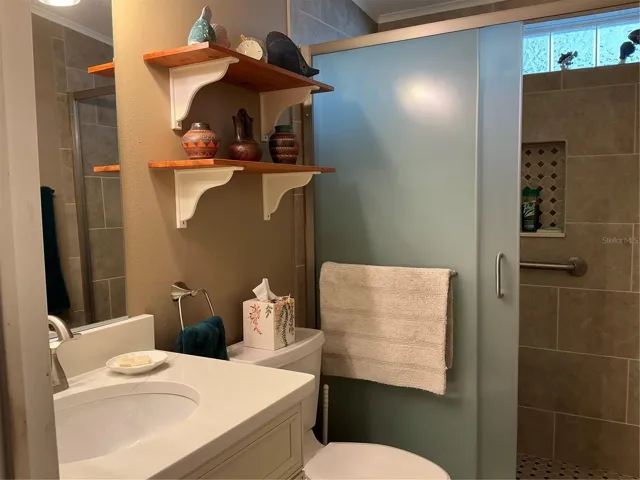 Guest bathroom w new shower