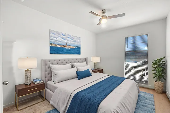 Virtual staged fourth bedroom