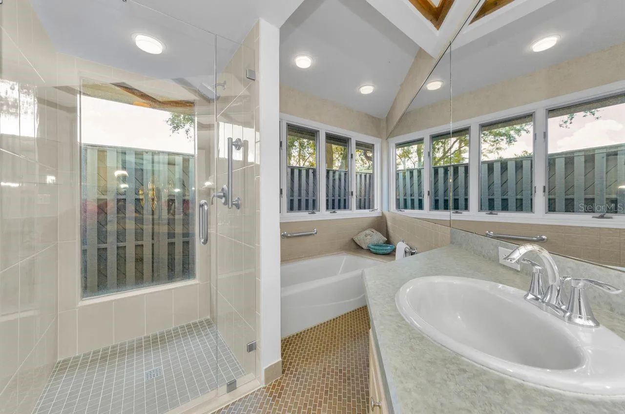 Updated shower and great tile floors!