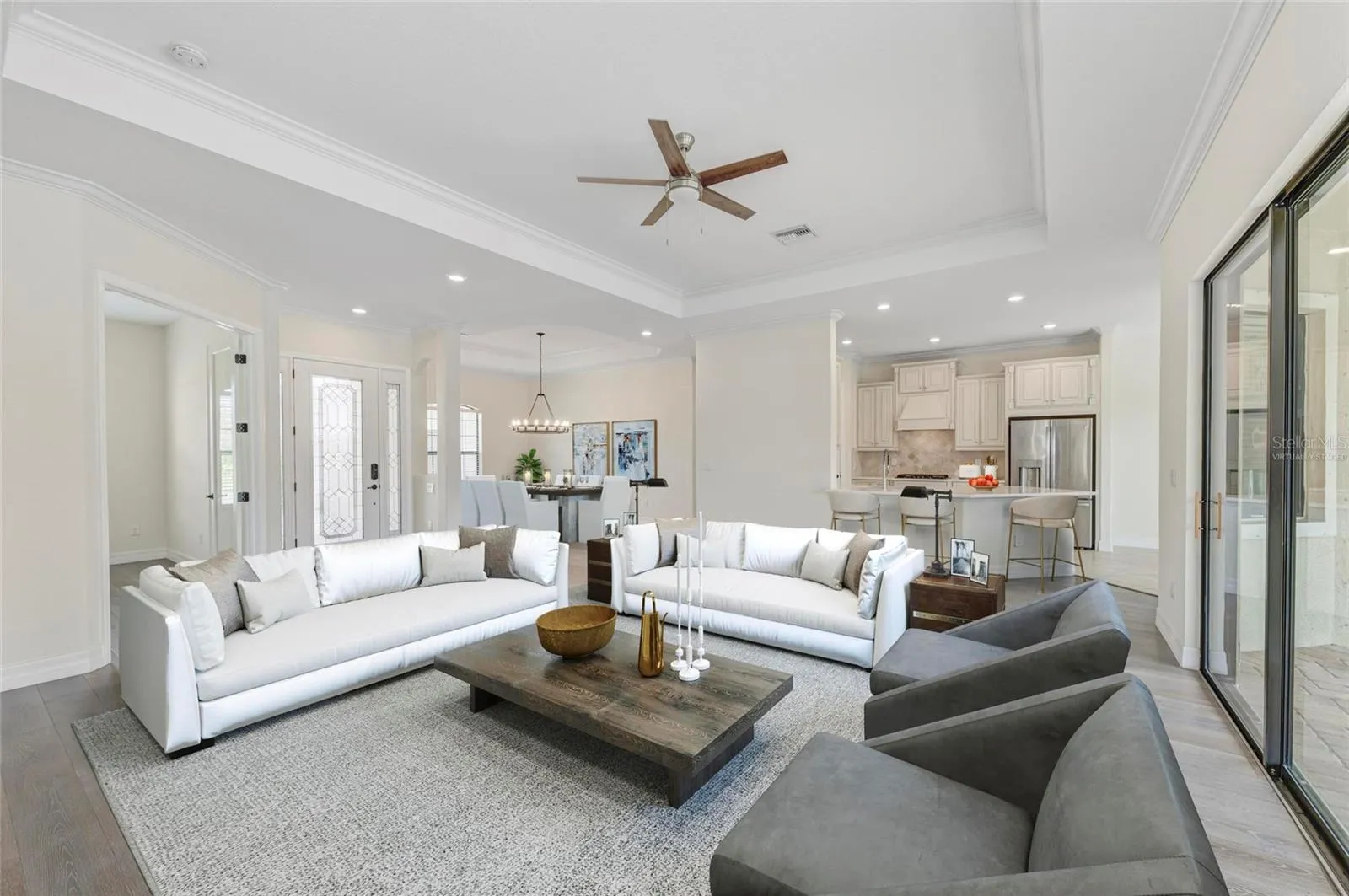 Virtually Staged Living Room