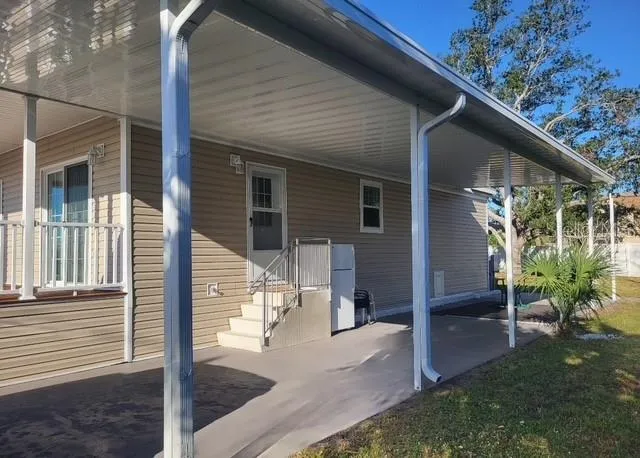 Extended tantum carport