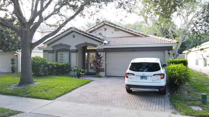 Manicured front entrance