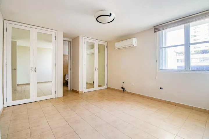 Master bedrooms with two closets