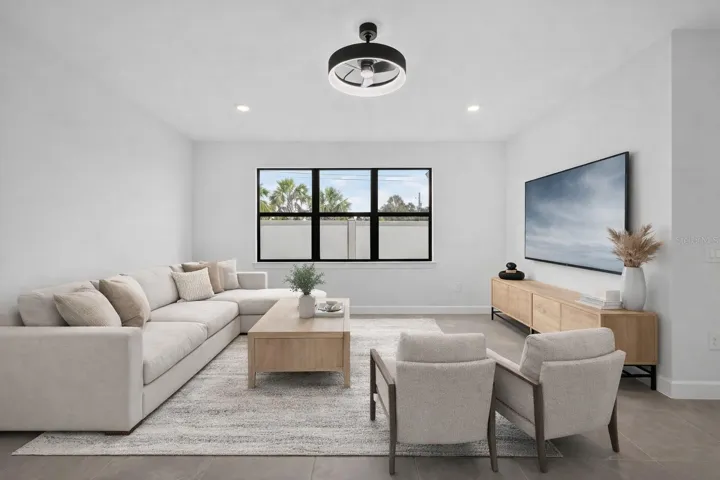 Virtual staging, living room