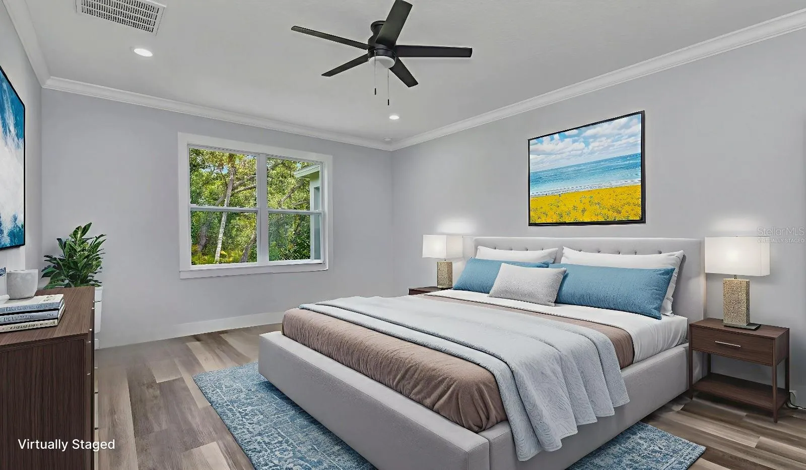 Primary Bedroom Virtually Staged