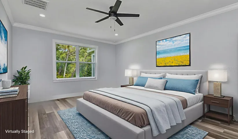Primary Bedroom Virtually Staged