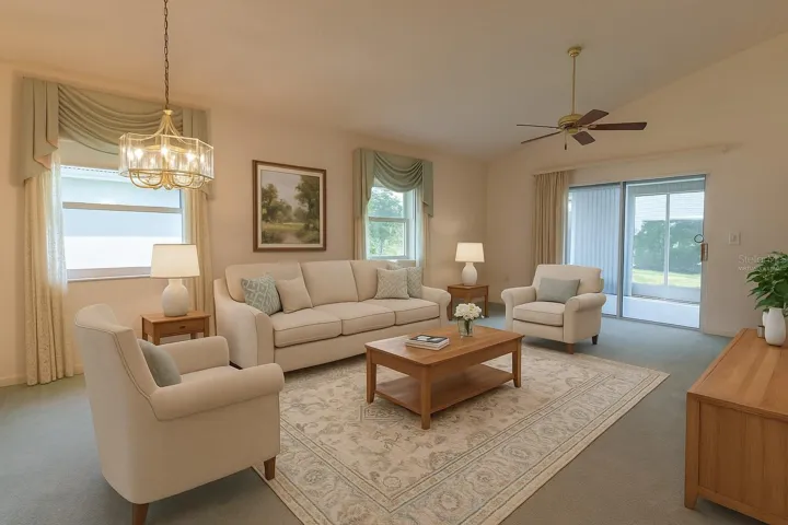 Virtually Staged Living Room