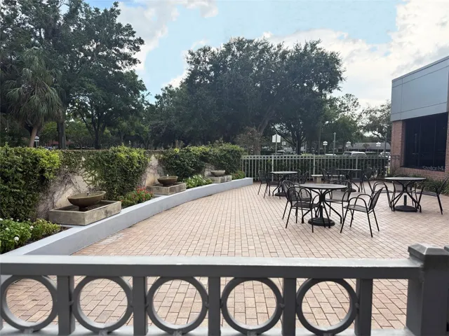 Outdoor courtyard