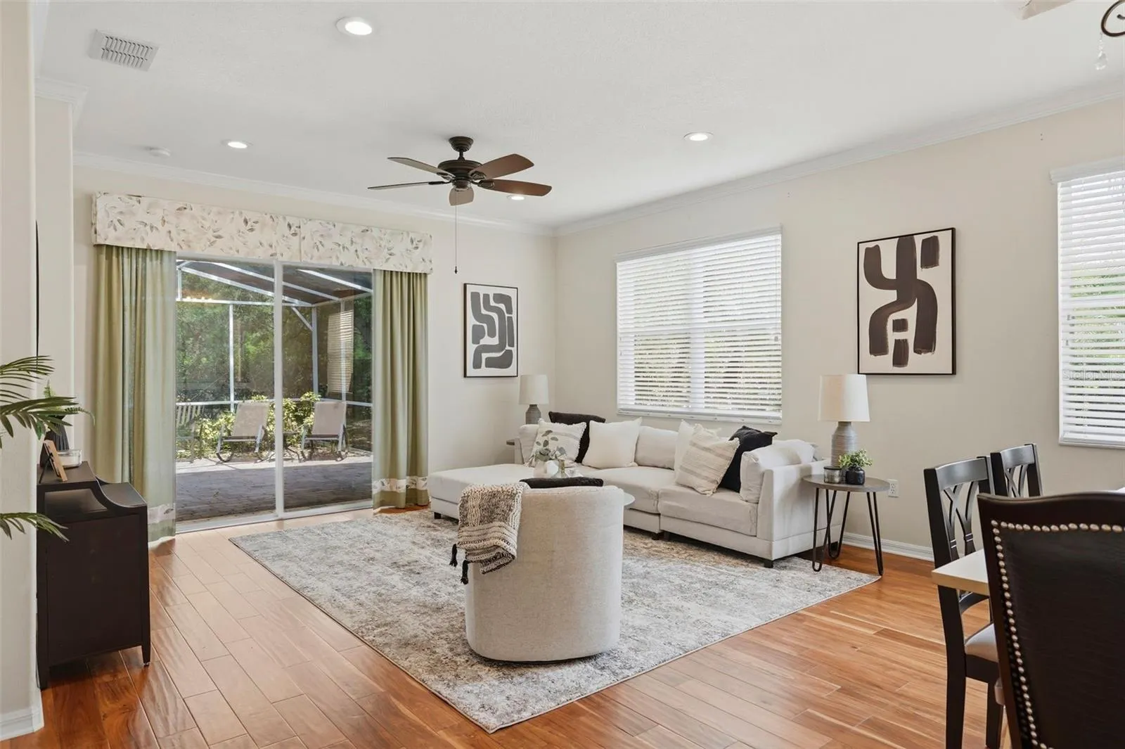 Gorgeous Hardwood Floors and Crown Molding