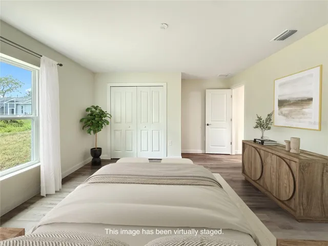 Bedroom 2 - photos of similar model, finishes may differ. Virtual staging