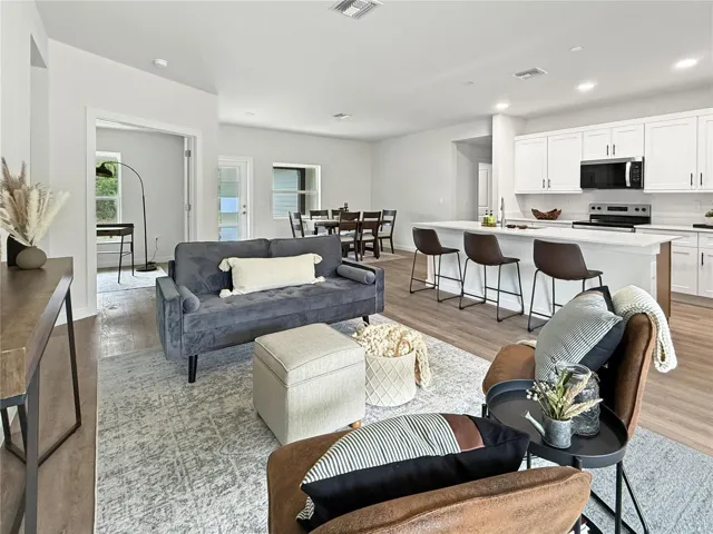 Kitchen & Living Room - photos of similar model, finishes may differ