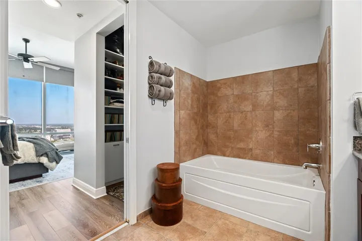 Primary bath with tub