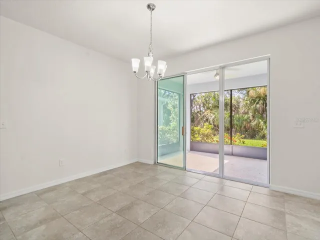 Breakfast Nook with sliders to Lanai and Conservation Lot