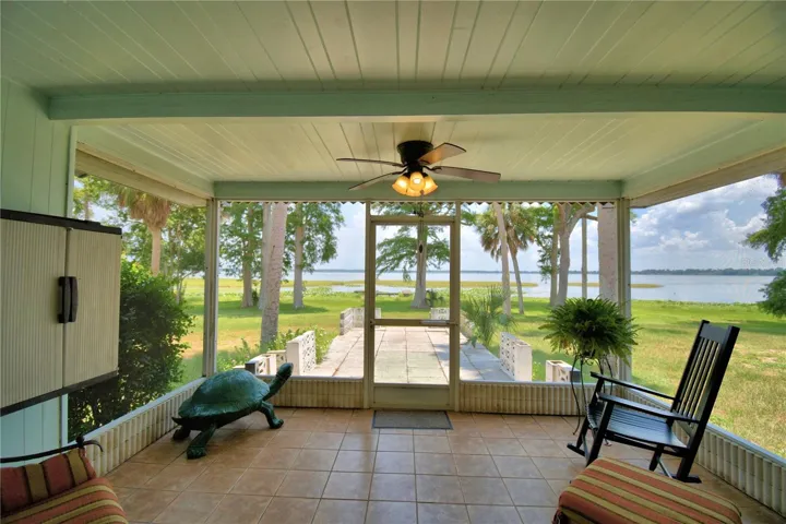 Screened Porch overlooking Lake