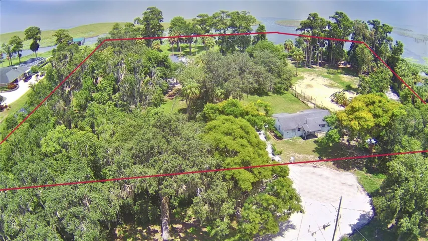 Aerial view of property looking East